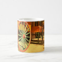 Large Old Fashioned Wagon Wheels Mugs