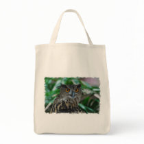 Large Owl Grocery Tote Bag