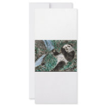 Large Panda Pla y Blurred Mosaic rack cards by WeddingWorks Large Panda Pla y Blurred Mosaic rack cards