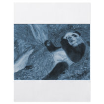 Large Panda Play Blue Hue flyers by WeddingWorks Large Panda Play Blue Hue flyers