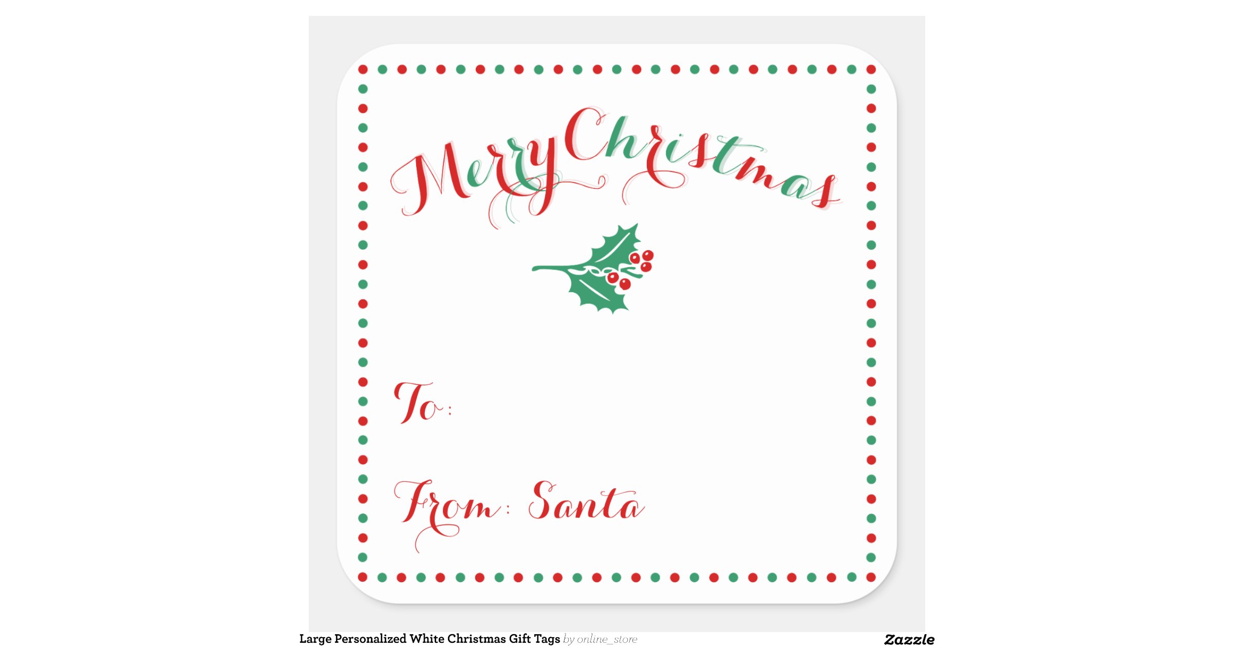 large personalized white christmas gift tags square large personalized white christmas gift tags square
