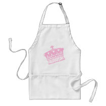 Large Pink Crown or Tiara aprons