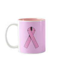 Large Pink Ribbon Products mugs