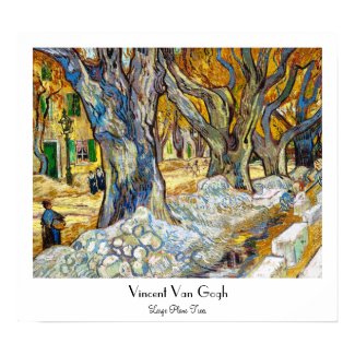 Large Plane Trees by Vincent Van Gogh Print