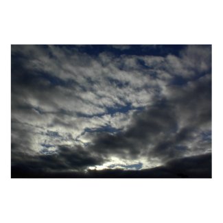 Large Poster of Spectacular Dark Sunset print