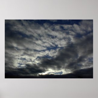 Large Poster of Spectacular Dark Sunset print