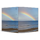 Large rainbow over the Pacific Ocean at binders