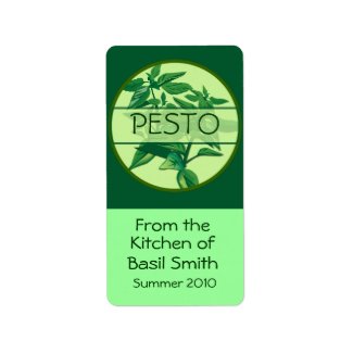 Large Rectangular PESTO Label label