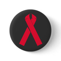Large Red Ribbon for AIDS Awareness Buttons