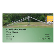 large rental party tent business cards