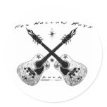 Large Rock Guitar Sticker