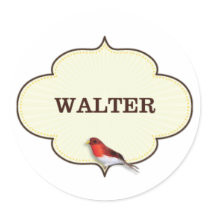 Large Round Baby Name Stickers