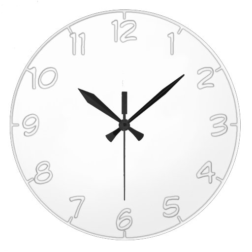 Large Round Face Create A Clock Zazzle
