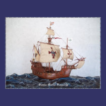 Large Santa Maria Flagship Poster posters