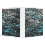Large school of fish close up binders