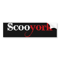 Large Scooyork sticker bumper stickers by hepgreg Large Scooyork sticker bumper stickers