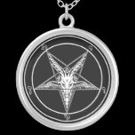Large Sigil of Baphomet Pendant necklaces
