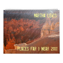 large size  Martha Lewis: Places Far & Near 2011 Wall Calendars