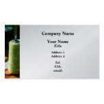 Large Spools of Thread - Platinum Business Card Template
