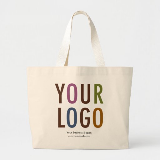Large Tote Bag Custom Company Logo Promotional | Zazzle