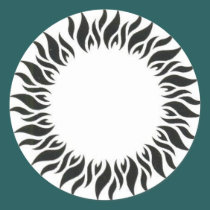 Large Tribal Sun Sticker stickers