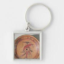 Large tripodal dish depicting an actor or dancer keychains