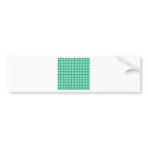 Large Weave - Aquamarine Bumper Stickers