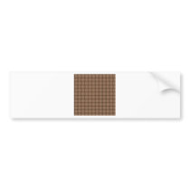Large Weave - Cafe au Lait Bumper Sticker