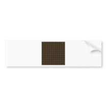 Large Weave - Cafe Noir Bumper Stickers