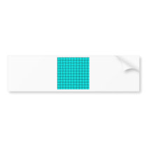 Large Weave - Cyan Bumper Sticker