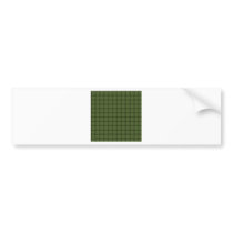Large Weave - Dark Olive Green Bumper Stickers