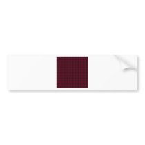Large Weave - Dark Scarlet Bumper Stickers