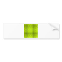 Large Weave - Fluorescent Yellow Bumper Stickers