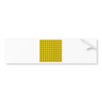 Large Weave - Golden Yellow Bumper Sticker
