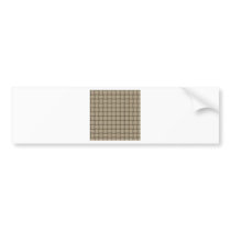 Large Weave - Khaki Bumper Sticker