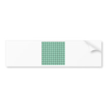 Large Weave - Magic Mint Bumper Stickers