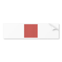Large Weave - Pastel Red Bumper Sticker