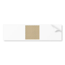 Large Weave - Peach Bumper Sticker