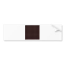 Large Weave - Seal Brown Bumper Stickers