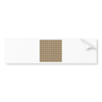 Large Weave - Tan Bumper Sticker
