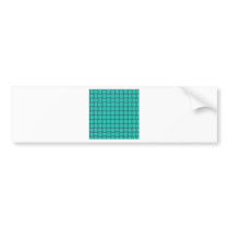 Large Weave - Turquoise Bumper Stickers