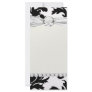large white and black bold damask custom rack card