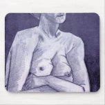Large woman by Vincent van Gogh Mousepads