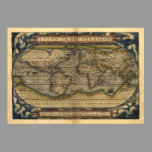 Large World Maps, Antique World Atlas Map Print