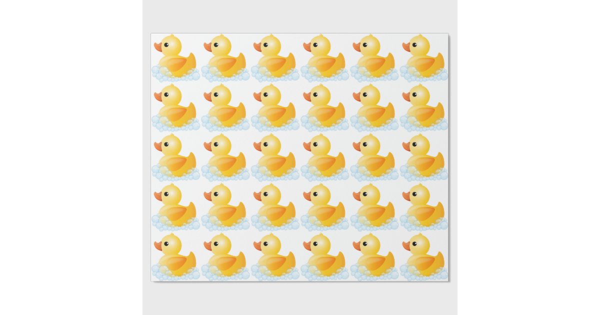 Large Yellow Duck Wrapping Paper Zazzle