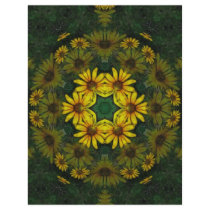 Large Yellow Wildflower Kaleidoscope Art 10 flyers