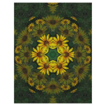 Large Yellow Wildflower Kaleidoscope Art 10 letterhead