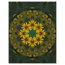 Large Yellow Wildflower Kaleidoscope Art 11 letterhead