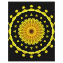 Large Yellow Wildflower Kaleidoscope Art 2 flyers