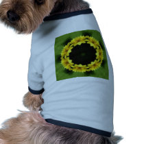 Large Yellow Wildflower Kaleidoscope Art 3 pet clothing